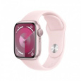 APPLE Watch Series 9 GPS 45mm Pink Aluminium Case with Light Pink Sport Band - M/L