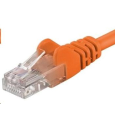 PREMIUMCORD Patch kabel UTP RJ45-RJ45 CAT5e 10m oranžová