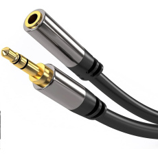 PREMIUMCORD prodlužovací kabel, Jack 3.5mm - Jack 3.5mm M/F 3m