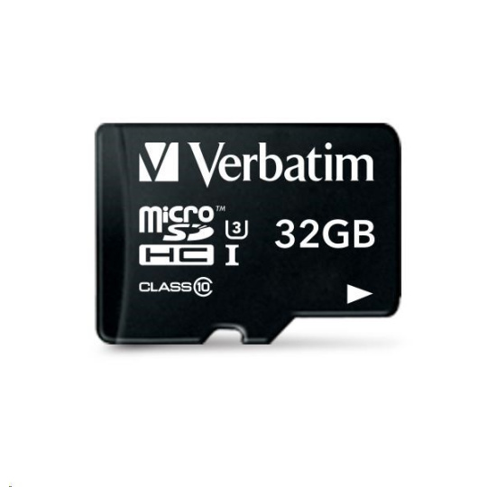 VERBATIM MicroSDHC karta 32GB Pro, U3 + adaptér