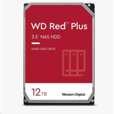 WD RED PLUS NAS WD120EFBX 12TB, SATA III 3.5", 256MB 7200RPM, 196MB/s, CMR