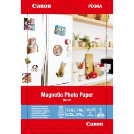 Canon magnetický fotopapír  (MG-101) 10x15cm, 5 listů v balení