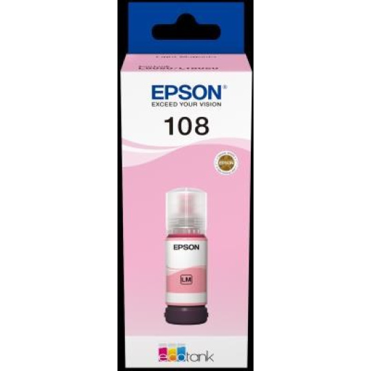 EPSON 108 EcoTank Light Magenta ink bottle