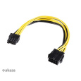 Rozbaleno - AKASA adaptér 12V ATX 8-Pin to PCIe 6+2 pin Adapter Cable