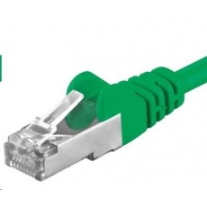 PREMIUMCORD Patch kabel CAT6a S-FTP, RJ45-RJ45, AWG 26/7 3m zelená