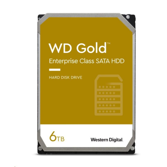 WD GOLD WD6004FRYZ 6TB, SATA III 3.5", 256MB 7200RPM, 267MB/s, CMR, Enterprise