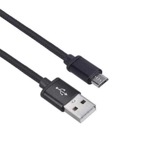 Solight USB kabel, USB 2.0 A konektor - USB B micro konektor, blistr, 1m