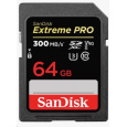 SanDisk SDHC karta 64GB Extreme PRO (300 MB/s, Class 10, UHS-II U3 V90)