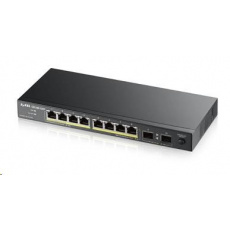 Zyxel GS1100-10HP v2 10-port Desktop Gigabit PoE Switch, 8x gigabit PoE RJ45, 2x SFP, 120W PoE budget