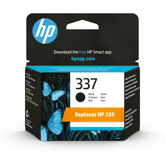 HP 337 Black Ink Cart, 11 ml, C9364EE (420 pages)