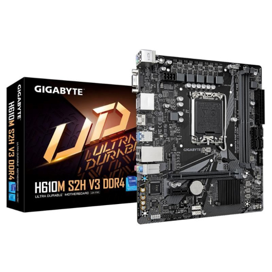 BAZAR - GIGABYTE MB Sc LGA1700 H610M S2H V3 DDR4, Intel H610, 2xDDR4, 2xDP, 1xHDMI,