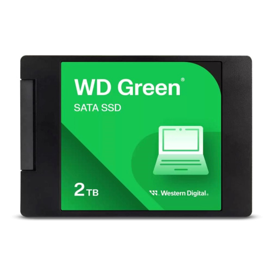 WD GREEN SSD 3D NAND WDS200T2G0A 2TB SATA/600, (R:500, W:400MB/s), 2.5"