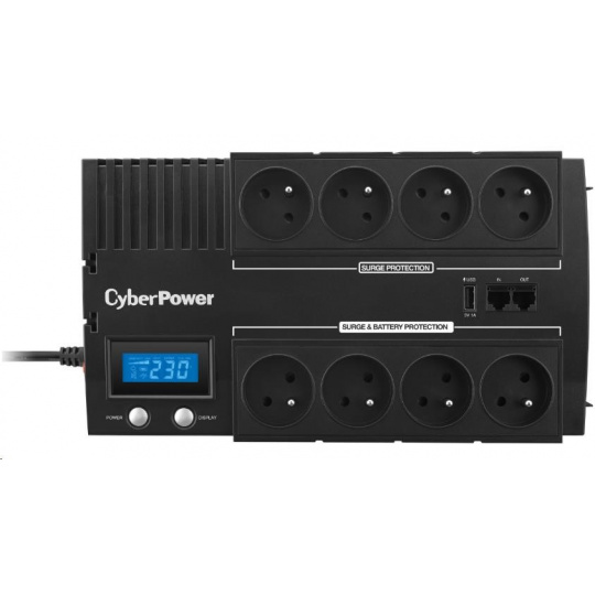 CyberPower BRICs Series II SOHO LCD UPS 1000VA/600W, české zásuvky - Poškozený obal - BAZAR