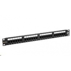 Solarix Patch panel 24 x RJ45 CAT5E UTP 150 MHz černý 1U SX24-5E-UTP-BK