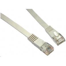 Solarix Patch kabel plochý CAT5E UTP LSOH 1m šedý non-snag-proof C5E-111GY-1MB