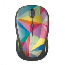 TRUST Myš Yvi Wireless Mouse USB, geometrics