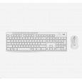 Logitech Silent Wireless Combo MK295, bezdrátová klávesnice + myš, US, Off-White