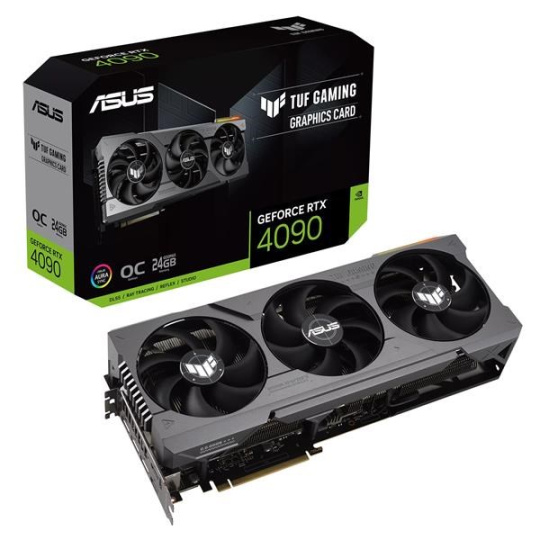 BAZAR - ASUS VGA NVIDIA GeForce RTX 4090 TUF GAMING OC 24G, 24G GDDR6X, 3xDP, 2xHDMI, PO OPRAVĚ bez příslušenství