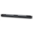 Intellinet Patch Panel, 19", Cat5e, 16-Port, UTP, 1U, Black