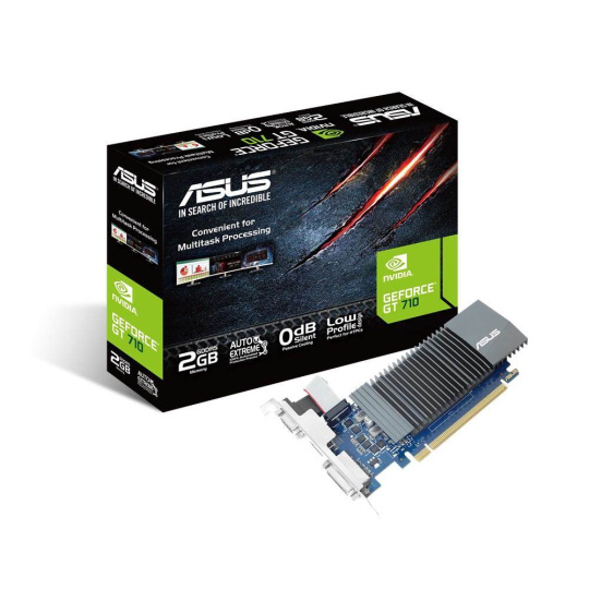 ASUS VGA NVIDIA GT710-SL-2GD5-BRK-EVO, GT 710, 2GB GDDR5, 1xHDMI, 1xDVI, 1xVGA